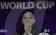 Gianni Infantino does his Football Jesus act during strange monologue on Qatar.