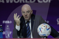 Gianni Infantino does his Football Jesus act during strange monologue on Qatar.