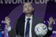 Gianni Infantino does his Football Jesus act during strange monologue on Qatar.
