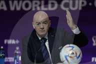 Gianni Infantino does his Football Jesus act during strange monologue on Qatar.