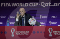 Gianni Infantino does his Football Jesus act during strange monologue on Qatar.