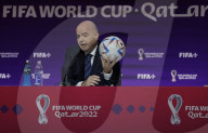 Gianni Infantino does his Football Jesus act during strange monologue on Qatar.