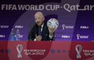 Gianni Infantino does his Football Jesus act during strange monologue on Qatar.