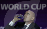 Gianni Infantino does his Football Jesus act during strange monologue on Qatar.