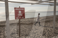 Kobleve a small, coastal village, in the region of Mykolaiv infested with hundreds of mines