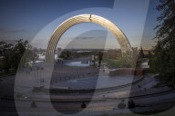 Sandbag sculpture: how Kyiv is shielding statues from Russian bombs