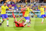 FUSSBALL-WM Katar - Brasilien - Schweiz 1:0