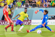 FUSSBALL-WM Katar - Brasilien - Schweiz 1:0