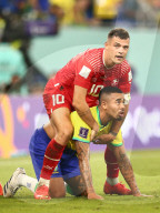 FUSSBALL-WM Katar - Brasilien - Schweiz 1:0