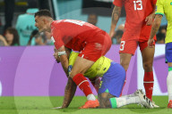 FUSSBALL-WM Katar - Brasilien - Schweiz 1:0