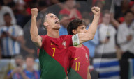 FUSSBALL-WM Katar - Cristiano Ronaldo im Spiel zwischen Portugal und Uruguay 