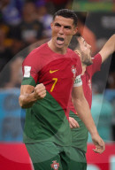 FUSSBALL-WM Katar - Cristiano Ronaldo im Spiel zwischen Portugal und Uruguay 