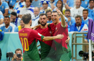 FUSSBALL-WM Katar - Cristiano Ronaldo im Spiel zwischen Portugal und Uruguay 