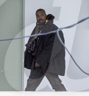 PREMIUM EXCLUSIVE Ye Boards A Private Jet As He Heads To Austin To Meet With Elon Musk