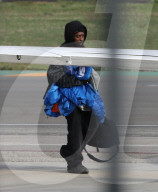 PREMIUM EXCLUSIVE Ye Boards A Private Jet As He Heads To Austin To Meet With Elon Musk