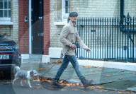 Excl - David Gandy Walks Luna in Chelsea