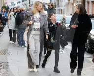 PEOPLE - Michelle Hunziker shoppt in Mailand