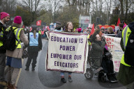 ‘We’re not here because it’s fun’: UK university staff join picket lines