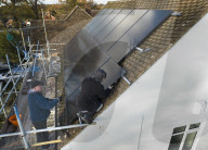Home solar panel installation