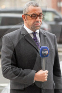 James Cleverly at the BBC New Broadcasting House, London, UK
