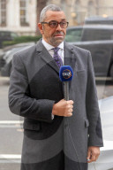 James Cleverly at the BBC New Broadcasting House, London, UK
