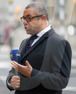 James Cleverly at the BBC New Broadcasting House, London, UK
