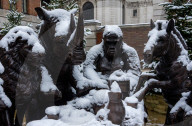 Snowy London