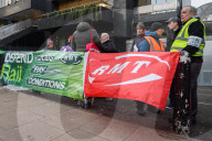 RMT National Rail Strike, London, UK