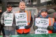 RMT National Rail Strike, London, UK