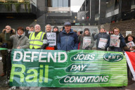 RMT National Rail Strike, London, UK