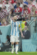 FUSSBALL-WM Katar - Lionel Messi, Star des Halbfinals ARG - CRO