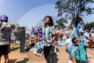 FUSSBALL-WM Katar - Buenos Aires: Fans feiern den Finaleinzug Argentiniens