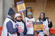 Royal College of Nursing Strike London, UK.