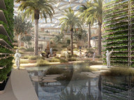 FEATURE -  Schlangenförmiges Hightech-Treibhaus soll zur Touristenattraktion in Dubai werden