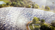 FEATURE -  Schlangenförmiges Hightech-Treibhaus soll zur Touristenattraktion in Dubai werden
