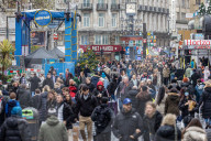 Warmer weather and Christmas shoppers in London.