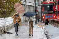 Warmer weather and Christmas shoppers in London.