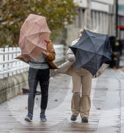 Warmer weather and Christmas shoppers in London.