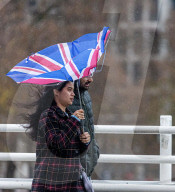 Warmer weather and Christmas shoppers in London.