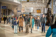 Members of the public head to the shops as RMT strike this week.