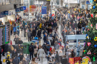 Members of the public head to the shops as RMT strike this week.