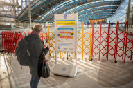 Members of the public head to the shops as RMT strike this week.