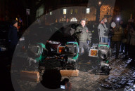 NEWS - Ukraine-Krieg: Der Schweizer Künstler Gerry Hofstetter beleuchtet an Heiligabend Gebäude in Kiew