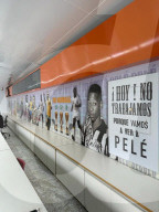NEWS - Museu Pele (Pele-Museum) in Sao Paulo, Brasilien, ein Tag nach seinem Tod