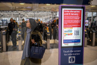 New Year Rail Strikes, London, UK. 