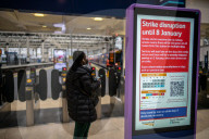 New Year Rail Strikes, London, UK. 