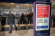 New Year Rail Strikes, London, UK. 