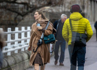 Wind and rain in London, England today.