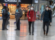 Public urged to wear face masks due to surge in Covid and Flu. 