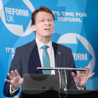 Richard Tice, Reform UK Press Conference at The Conrad Hotel, London